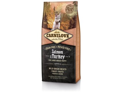 Carnilove Salmon & Turkey for Large Breed Puppy 12kg granule pro štěňata