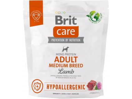 Brit Care Dog Hypoallergenic Adult Medium Breed, 1kg granule pro psy