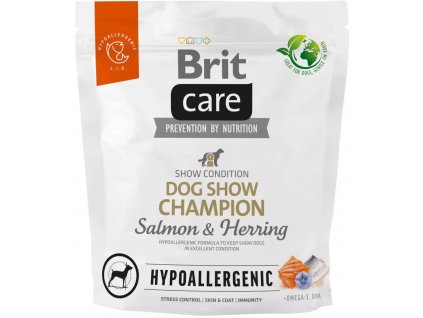 Brit Care Dog Hypoallergenic Dog Show Champion, 1kg granule pro psy