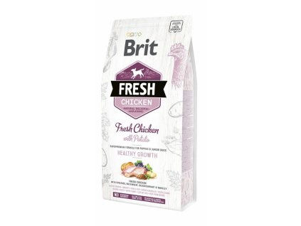 Brit Fresh Chicken with Potato Puppy Healthy Growth 2,5kg granule pro štěňata