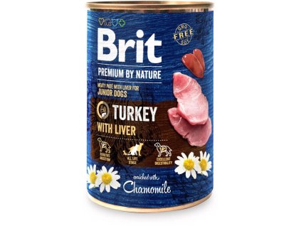 Brit Premium by Nature Turkey with Liver 400g konzerva pro psy
