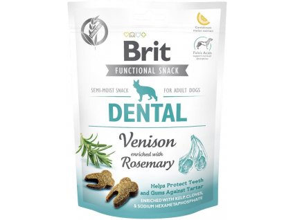 Brit Care Dog Functional Snack Dental Venison 150g pamlsky pro psy