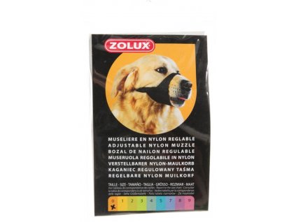 Zolux Náhubek fixační pes nylon nastavitelný T0