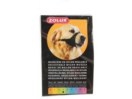Zolux Náhubek fixační pes nylon nastavitelný T3