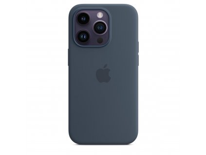 Apple iPhone silikonový kryt s MagSafe na iPhone 14 Pro, bouřkově modrý