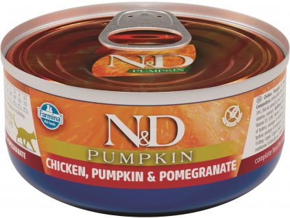 N&D PUMPKIN CAT Adult Chicken & Pomegranate 70g konzerva pro kočky
