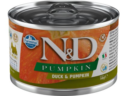 N&D PUMPKIN DOG Adult Duck & Pumpkin Mini 140g konzerva pro psy