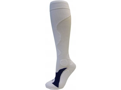 Kompresní sportovní ponožky WAVE, bílé, vel.45+