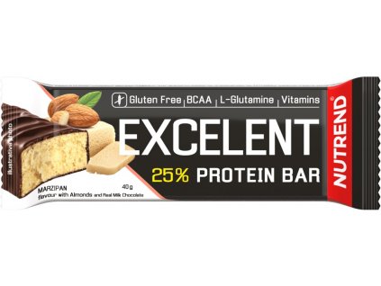 Nutrend EXCELENT protein bar 40 g, marcipán s mandlemi