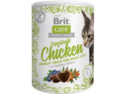Brit Care Cat Snack Superfruits Chicken 100g pamlsky pro kočky