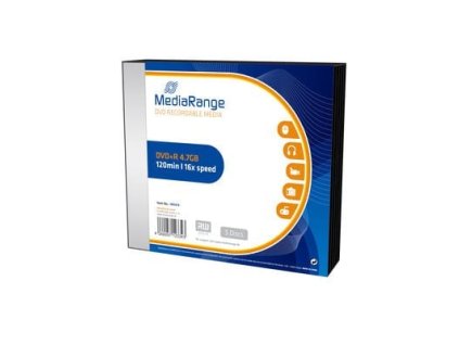 DVD+R MediaRange 4,7GB  16x slimcase (5pack)