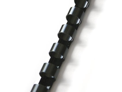 Plastové hřbety 100ks, 10mm, černé
