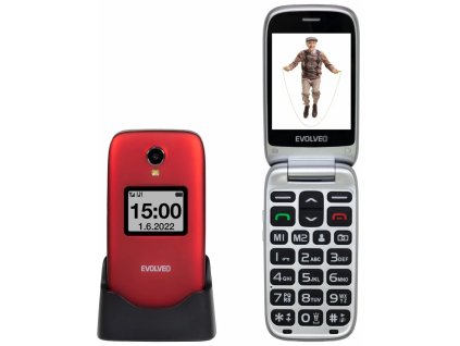 evolveo easyphone fs cervena barva ien508628