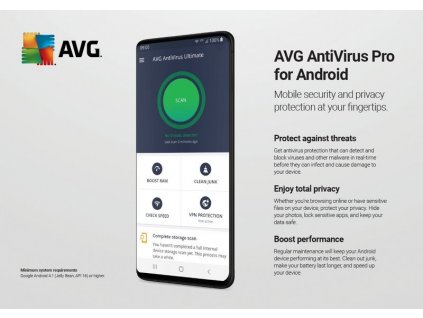 AVG Antivirus Pro for Android - kartička