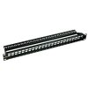 SOLARIX patch panel, Univerzální modulární neosazený, 24 portů černý 1U SX24M-0-STP-BK-UNI