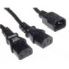 Kabel síťový 230V, Y-kabel prodlužovací M-2x F