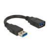 Delock USB 3.0 kabel prodlužující A / A samec / samice délka 0,15m