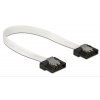 Delock kabel SATA FLEXI 6 Gb / s 10 cm bílý, kovový (83830)