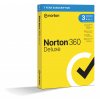 NORTON 360 DELUXE 25GB CZ 1uživatel, pro 3 zařízení, na 12 měsíců, box