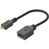 Flexi adaptér HDMI Typ A samice - micro HDMI Typ D samec pro ohebné zapojení