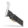 AXAGON PCES-SA4M2, PCIe řadič - 2x interní SATA 6G port + 2x SATA M.2 slot, ASM1164, SP & LP