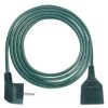 Prodlužovací kabel 2 m / 1 zásuvka / zelený / PVC / 1 mm2