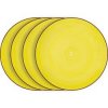 Lamart LT9056 4dílná sada dezertních talířů HAPPY, žlutá