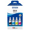 Epson inkoustová náplň/ T66464A/ 664 EcoTank/ L120/ L310/ L305x/ L3060/ L3070/ L1300/ 4-colour Multipack