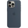 Apple iPhone 15 Pro Max Silicone Case s MagSafe - Storm Blue