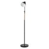 Stojací lampa EDWARD na žárovku E27, 150cm, černá