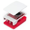 Raspberry case Original bílá/růžová pro Pi 5