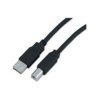 USB-A - USB B 3m (černý)