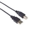 Kabel USB 2.0, A-B, 1m barva černá