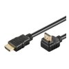 KABEL HDMI A - HDMI A PremiumCord HDMI High Speed+Ethernet kabel, zlacený zahnutý konektor 90° 5m