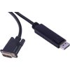 PremiumCord DisplayPort na DVI kabel 2m M/M