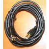 Kabel CABLEXPERT USB A-B 3m 2.0 HQ Black, zlacené kontakty