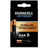 Duracell Optimum alkalická baterie mikrotužková AAA, 6 ks