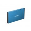 Natec Externí box pro HDD 2,5" USB 3.0 Rhino Go, modrý, hliníkové tělo