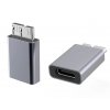 Aluminium USB C female - USB3.0 Micro B Male adaptér