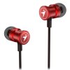 GENIUS headset HS-M316 METALLIC RED/ červený/ 4pin 3,5 mm jack