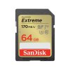 SanDisk Extreme SDXC 64GB 170MB/s UHS-I U3 Class 10