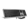 Connect IT Combo bezdrátová stříbrná klávesnice + myš, (+2x AAA +1x AA baterie), CZ+SK layout