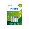 PHILIPS R03B4A70/10 AAA Nabíjecí baterie (4ks)