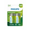 PHILIPS R20B2A300/10 Nabíjecí baterie, D, (2ks)