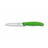 Victorinox Nůž na zeleninu s vlnkovaným ostří zelený, 10 cm