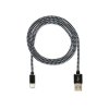 CUBE1 nylon datový kabel USB > USB-C, 1m, Black