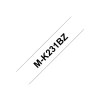 Brother MK231BZ páska nálepek, role (1,2 cm x 8 m), černá na bílé