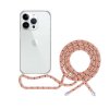 EPICO transparentní kryt se šňůrkou pro iPhone 14 Pro Max - růžová