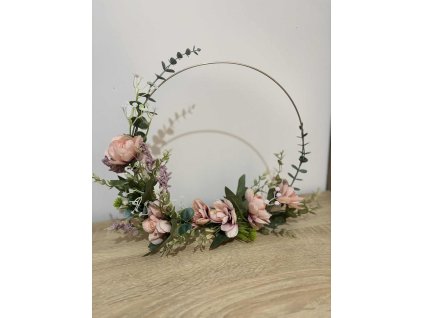 Nagyobb méretű, peónias asztali dekor1