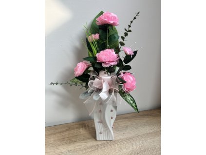 Bazsarózsás vázadísz – nagy